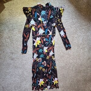 H&M Black Floral Dress